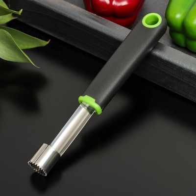 Нож для сердцевины Доляна Lime, 20×2 см, чёрный
