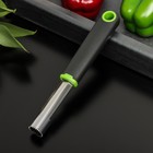 Нож для удаления сердцевины Доляна Lime, 20×2 см, цвет чёрно-зелёный - Фото 3