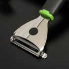 Овощечистка Доляна Lime, 17,5×6 см, цвет чёрно-зелёный 7139517