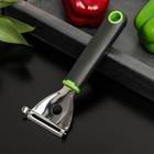 Овощечистка Доляна Lime, 17,5×6 см, цвет чёрно-зелёный 7139517