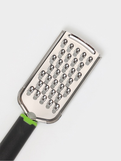 Тёрка для сыра крупная Доляна Lime, 22.8 см, с ручкой, цвет МИКС
