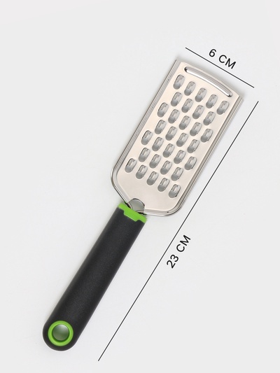 Тёрка для сыра крупная Доляна Lime, 22.8 см, с ручкой, цвет МИКС