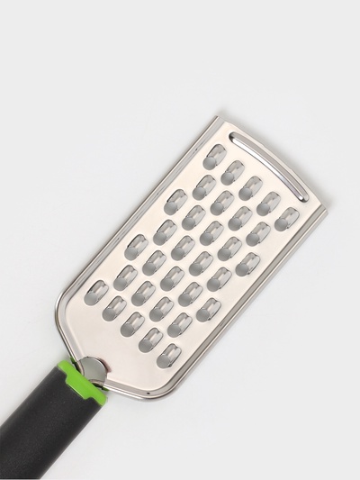 Тёрка для сыра крупная Доляна Lime, 22.8 см, с ручкой, цвет МИКС