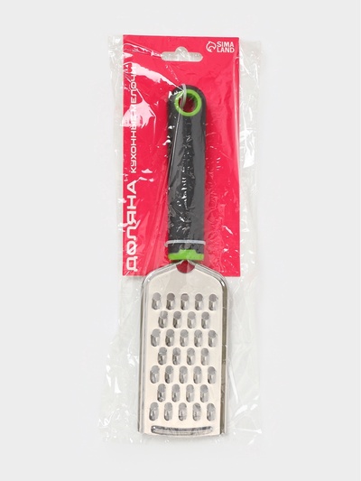 Тёрка для сыра крупная Доляна Lime, 22.8 см, с ручкой, цвет МИКС