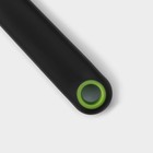 Нож для фигурной нарезки Доляна Lime, 20 см, нержавеющая сталь, цвет чёрно-зеленый - фото 4339882