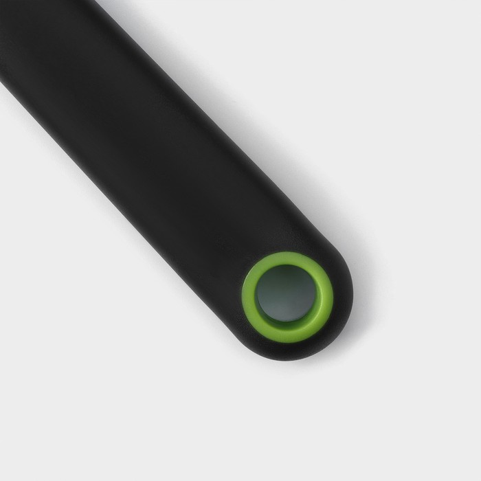 Нож для фигурной нарезки Доляна Lime, 20 см, нержавеющая сталь, цвет чёрно-зеленый - фото 1886735459