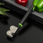 Точилка для ножей Доляна Lime, 18,3×3,5 см, цвет чёрно-зелёный - фото 4339885