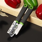 Нож консервный Доляна Lime, 20×5 см, цвет чёрно-зелёный - фото 318719298