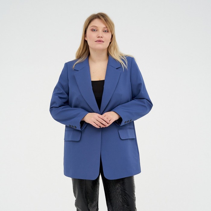 

Пиджак женский MIST plus-size, р.56, синий