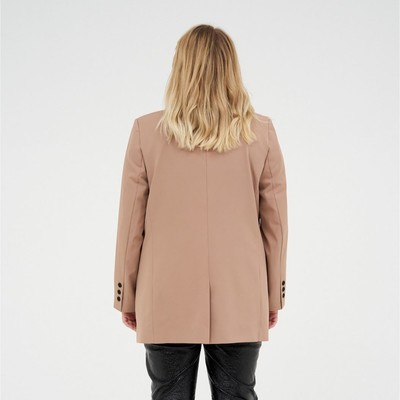 Пиджак женский MIST plus-size, размер 54, бежевый