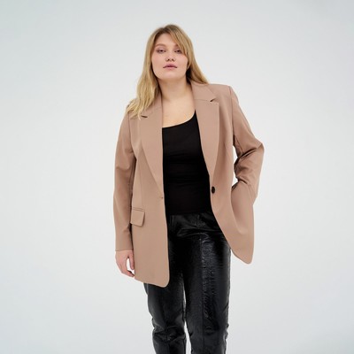 Пиджак женский MIST plus-size, размер 56, бежевый