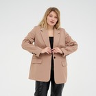 Пиджак женский MIST plus-size, р.58, бежевый - фото 320099089