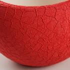 Горшок для цветов "Шар", шёлк, красный, керамика, 0.4 л - Фото 3