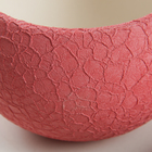 Горшок для цветов "Шар", шёлк, розовый, керамика, 0.4 л - Фото 3