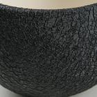 Горшок для цветов "Шар", шёлк, чёрный, керамика, 0.4 л - Фото 3