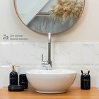 Набор аксессуаров для ванной комнаты «Бурлеск», 4 предмета (мыльница, дозатор для мыла, 2 стакана),цвет темно-синий - фото 24662268