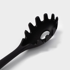 Ложка для спагетти Magistro Black, нейлон, 29×6 см, чёрная - Фото 3