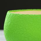 Горшок для цветов "Шар", шёлк, зелёный, керамика, 1.4 л - Фото 3