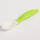 Набор детской посуды: миска на присоске 400мл., с крышкой, ложка, цвет белый/зеленый - фото 6510109