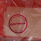 Ланч - бокс для еды Доляна «Классика», пластик, 2 отделения, в школу, 18×18×6 см, оранжевый - Фото 8