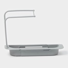 Держатель на раковину для кухонных мелочей Доляна, 36(49.5)×9×26 см, серый - Фото 5