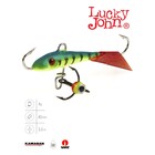 Балансир Lucky John FIN 3 + тройник, 4 см, цвет 36RT блистер - фото 295407375