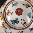 Чайник керамический заварочный с металлическим ситом «Бабочки», 900 мл - Фото 4