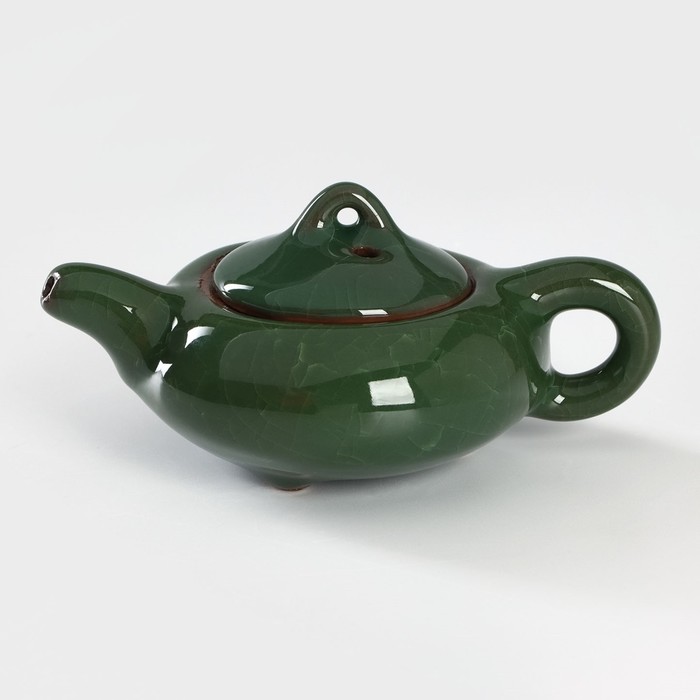 Набор для чайной церемонии «Лунный камень», 7 предметов: чайник 150 мл,чашки 50 мл, цвет зелёный - РусЭкспресс