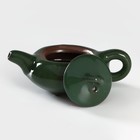 Набор для чайной церемонии керамический «Лунный камень», 7 предметов: чайник 150 мл, 6 пиал 50 мл, цвет зелёный - Фото 3