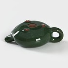 Набор для чайной церемонии керамический «Лунный камень», 7 предметов: чайник 150 мл, 6 пиал 50 мл, цвет зелёный - Фото 5