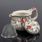 Набор для чайной церемонии керамический «Цветение», 5 предметов: чайник 400 мл, 4 чашки 50 мл - Фото 4