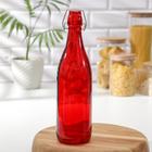 Бутылка стеклянная для соусов и масла с бугельным замком «Галерея», 1,11 л, 9×32 см цвет МИКС - фото 8387508
