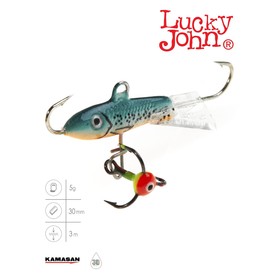 Балансир Lucky John CLASSIC 3 + тройник, 3 см, цвет 53 блистер 7593134