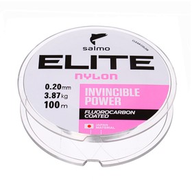 Леска монофильная Salmo Elite FLUORO COATED NYLON, диаметр 0.2 мм, тест 3.87 кг, 100 м, прозрачная 7594149