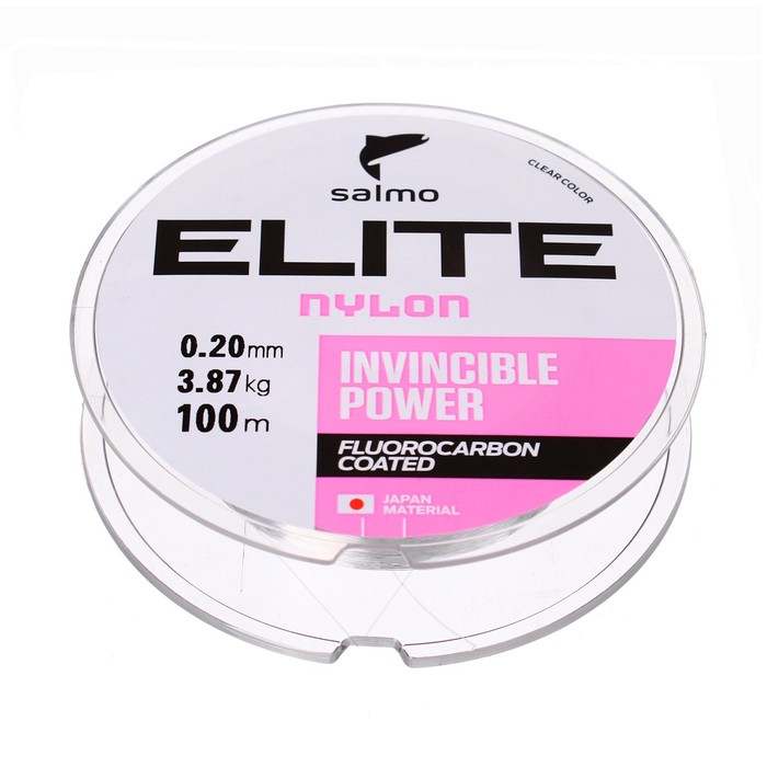 

Леска монофильная Salmo Elite FLUORO COATED NYLON, диаметр 0.2 мм, тест 3.87 кг, 100 м, прозрачная