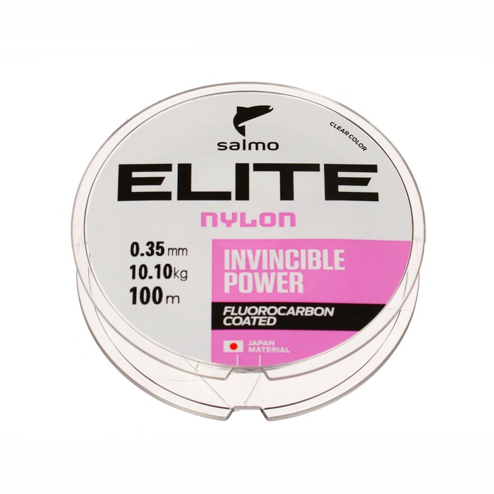 

Леска монофильная Salmo Elite FLUORO COATED NYLON, диаметр 0.35 мм, тест 10.1 кг, 100 м, прозрачная