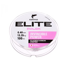 Леска монофильная Salmo Elite FLUORO COATED NYLON, диаметр 0.4 мм, тест 13.25 кг, 100 м, прозрачная 7594156