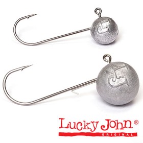 Джиг-головка Lucky John MJ ROUND HEAD, 2 г, крючок № 001