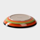 Тарелка керамическая глубокая Доляна «Индия», 600 мл, d=20 см, цвет оранжевый - Фото 3