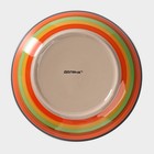 Тарелка керамическая глубокая Доляна «Индия», 600 мл, d=20 см, цвет оранжевый - Фото 4