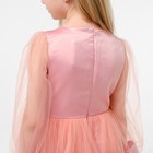 Платье нарядное детское KAFTAN, рост 86-92 см (28), персиковый - Фото 4