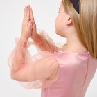 Платье нарядное детское KAFTAN, рост 86-92 см (28), персиковый - Фото 5