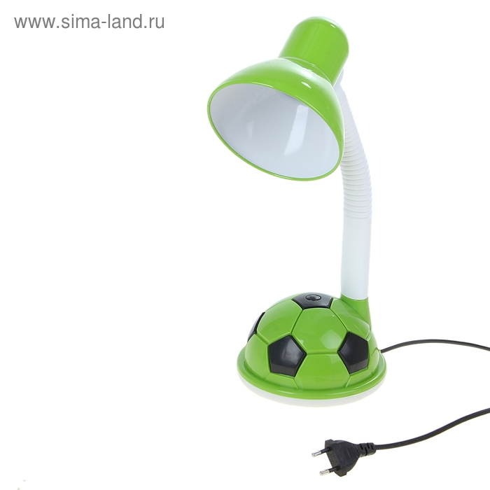 Лампа настольная Е27 "Футбольный мяч", h=44 см (220В) зеленый - Фото 1