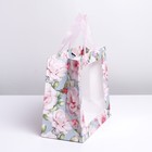 Пакет подарочный крафтовый с пластиковым окном, упаковка, «Beautiful», 24 х 20 х 11 см - Фото 3