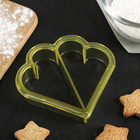 Форма для бутербродов Доляна «Сердечки», 11×11 см, цвет МИКС - Фото 1