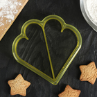 Форма для бутербродов Доляна «Сердечки», 11×11 см, цвет МИКС - Фото 2