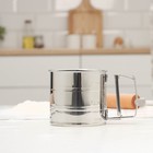 Кружка - сито для просеивания муки Доляна, 375 мл, металл, серебристая - Фото 2