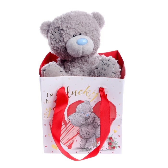 Игрушка мягкая «Мишка Тедди» пакет, 13 см - Фото 1