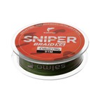 Шнур плетеный Salmo Sniper BRAID X4, диаметр 0.16 мм, тест 7.7 кг, 91 м, зелёный - фото 9487145