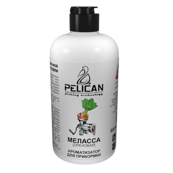 Добавка жидкая Pelican Меласса Ореховая 0.5л - Фото 1